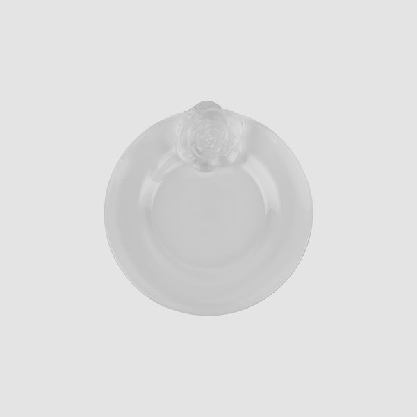 Rose Plate Clear - Lepelclub