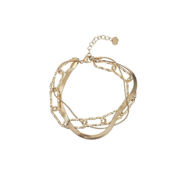 Dubbele Armband - Rose en Camellia