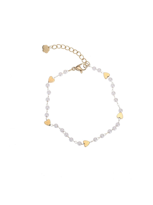 Armband met Parels - Rose en Camellia