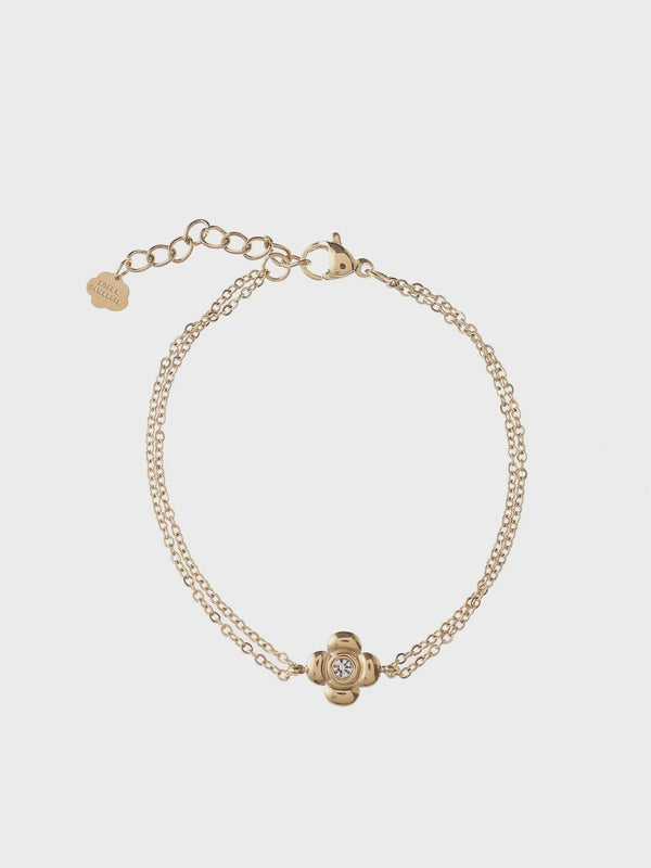 Bloem Armband - Rose en Camellia