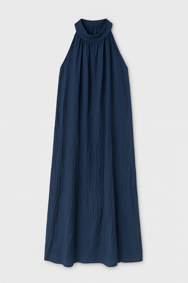 Halter Dress Navy - By Liev