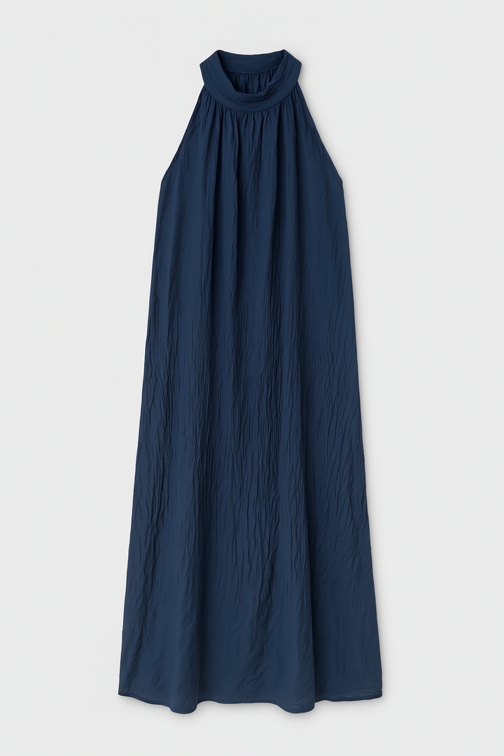 Halter Dress Navy - By Liev