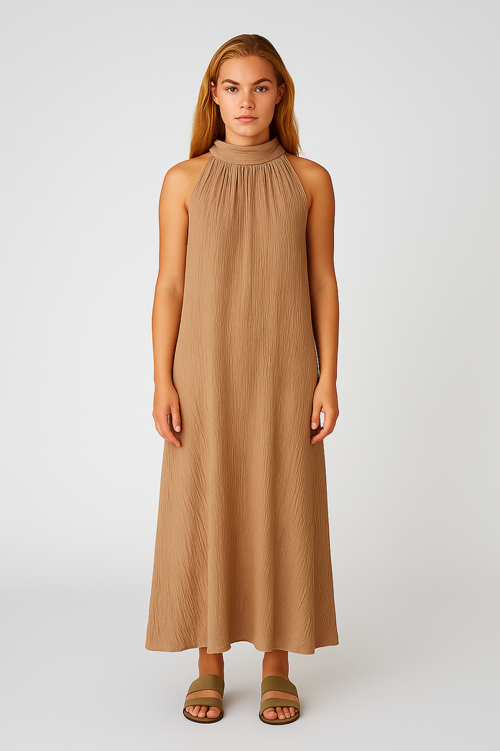 Halter Dress Taupe - By Liev