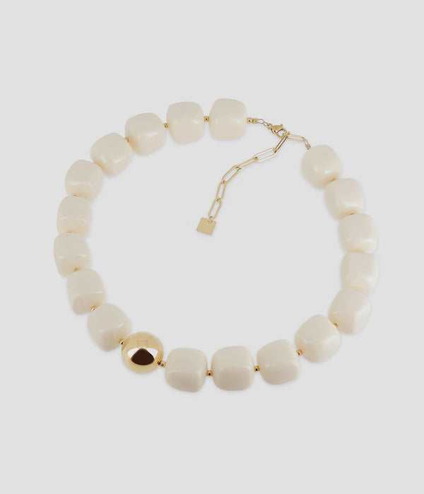 Statement Ketting Ecru - ZAG