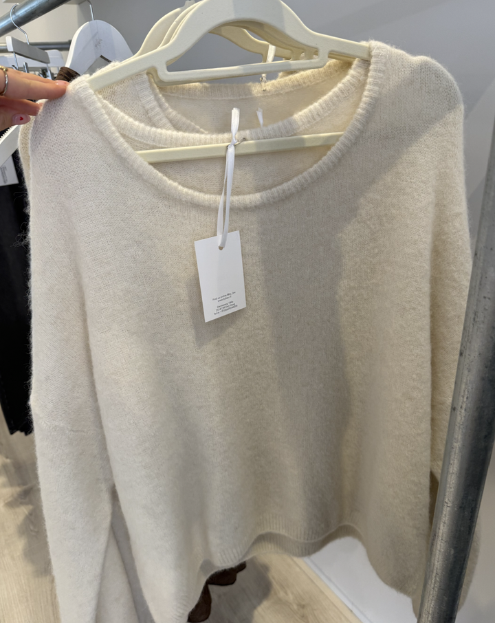 Witte trui ronde hals - Liev