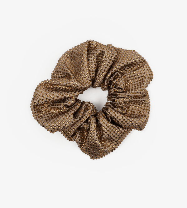 Crystal Scrunchie Taupe - SUI AVA