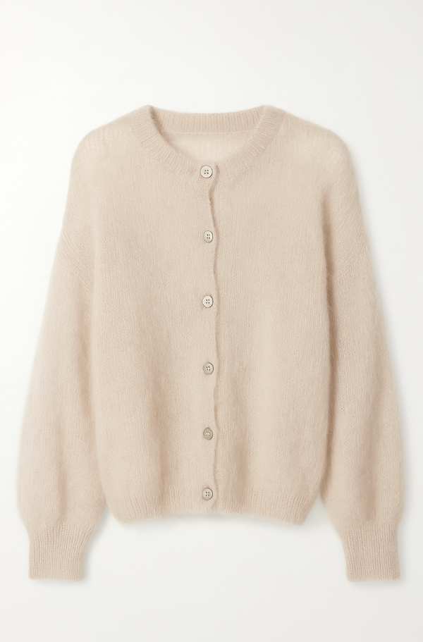Mohair Cardigan Beige
