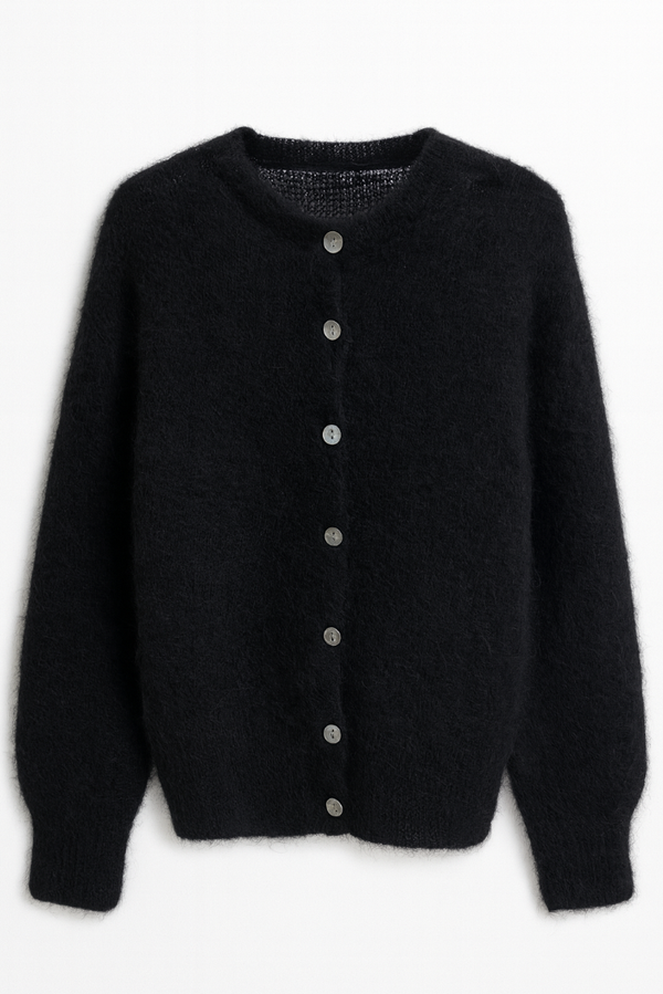 Mohair Cardigan Black