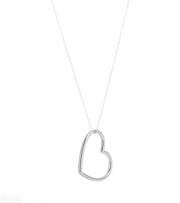 Sweet heart necklace silver - By Liev