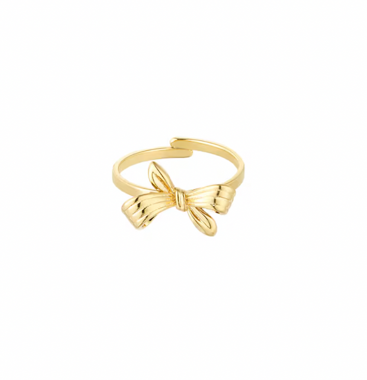 Little bow ring gold - By Liev