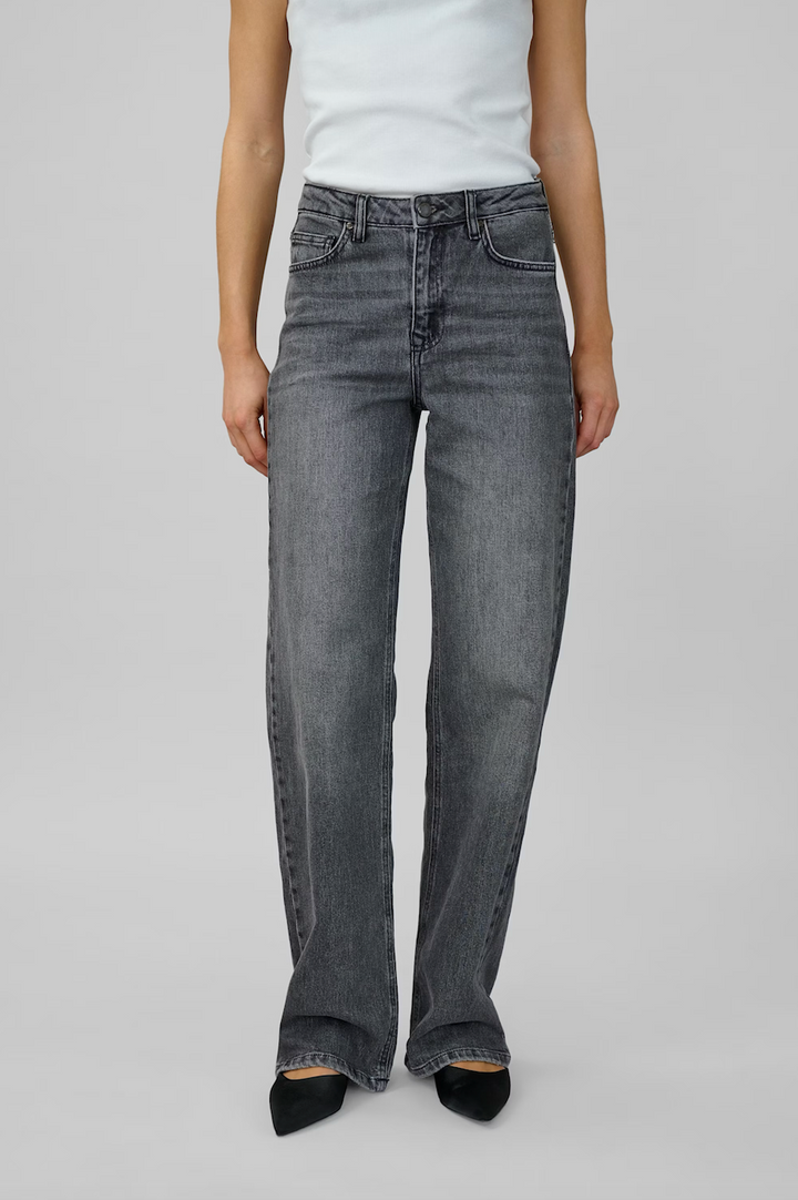 Louis High Wide Jeans Dark Grey - My Essential Wardrobe - By Liev