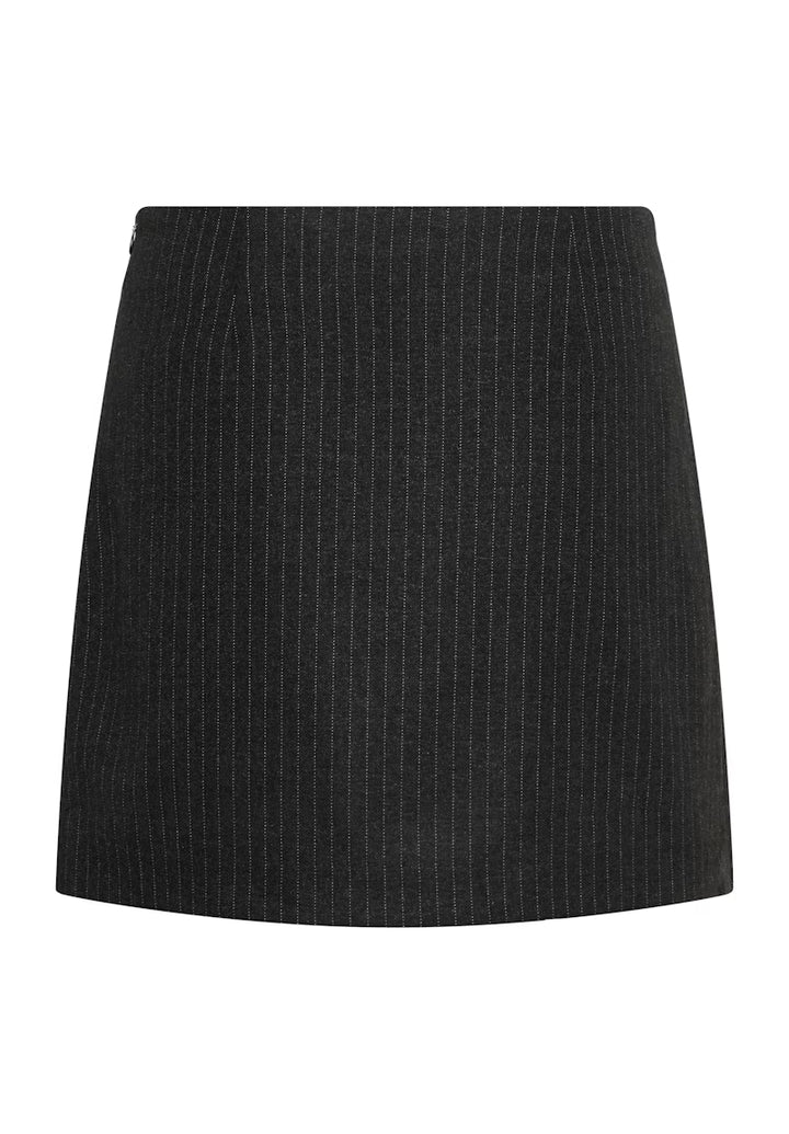 Dark Grey Skirt With Stripes - Soaked - Liev