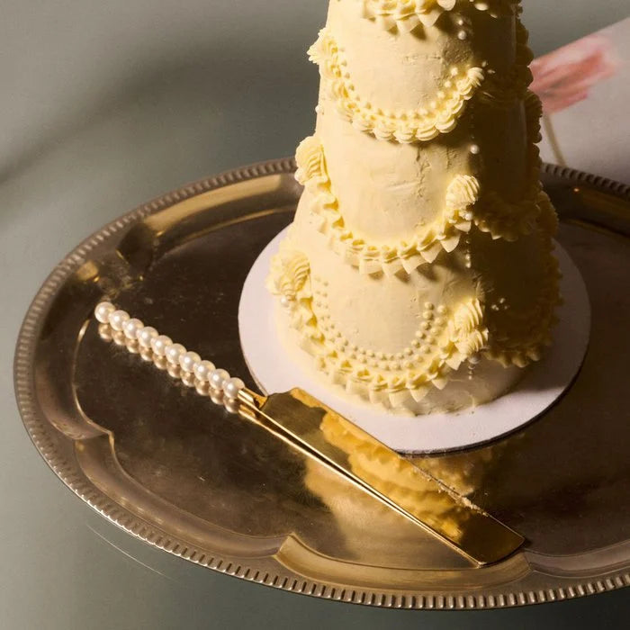 Pearl Cake Knife and Server - By Liev