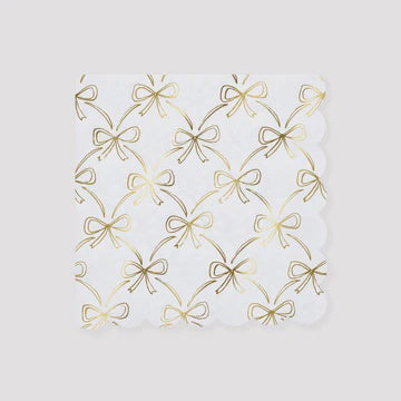 Gold Bow Napkins - Meri Meri - Liev