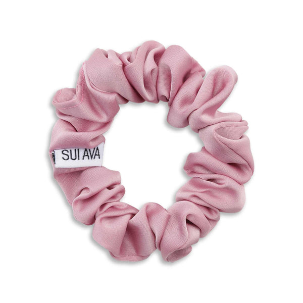 Ruched Ribbon Scrunchie Pink - SUI AVA
