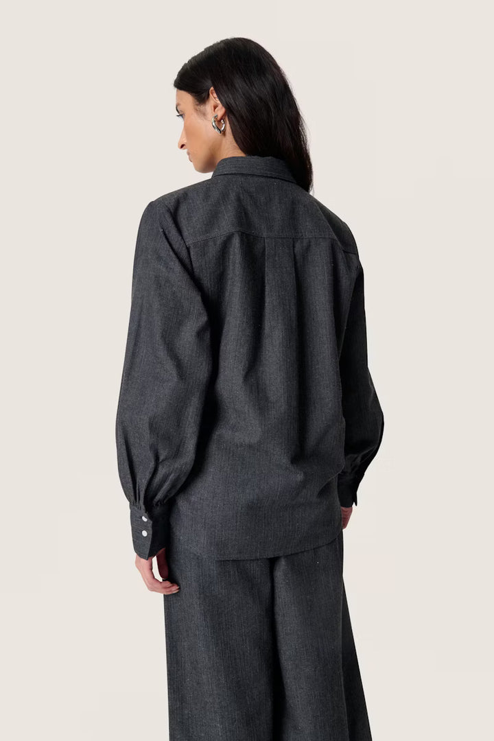 Dark Grey Blouse - Soaked - Liev
