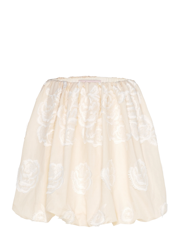 Rosamarie Ballon Skirt Light Sand - A view - By Liev