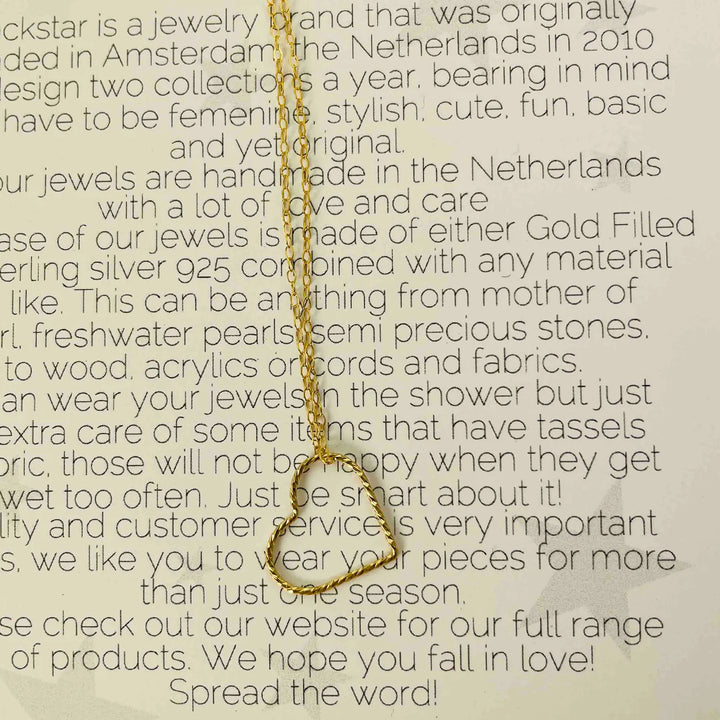 Gehamerd Klein Hart Ketting - Blinckstar - By Liev