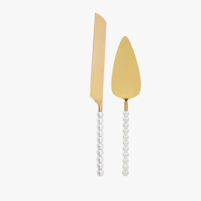 Pearl Cake Knife and Server - By Liev
