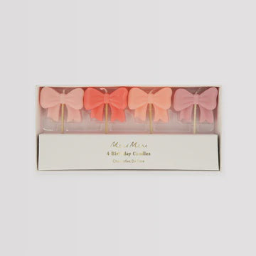 Pink Bow Candles - Meri Meri - Liev