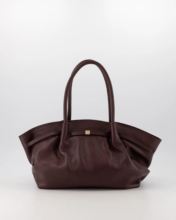 Leren Tas Burgundy Groot - Liev